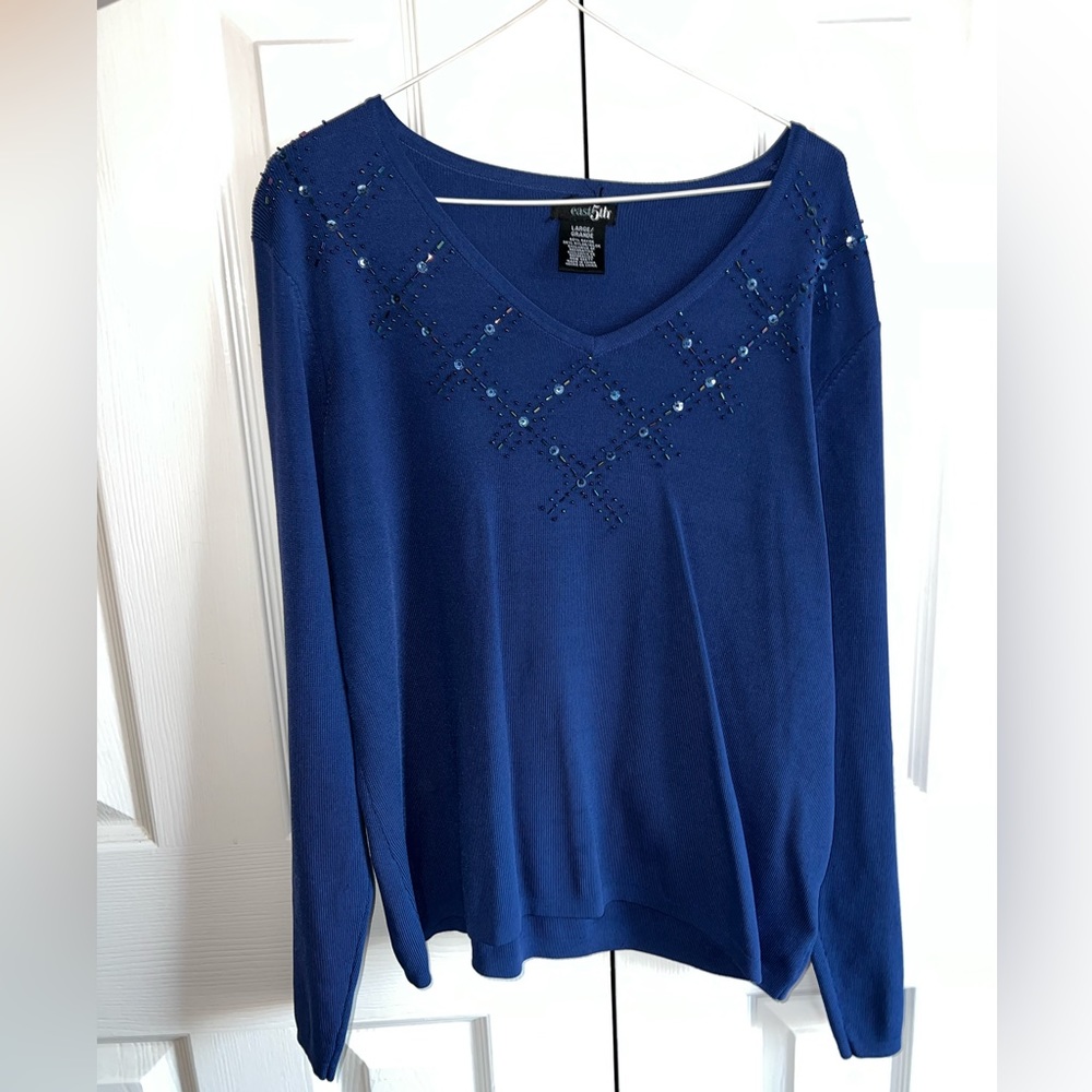 Cobalt blue vintage sweater
